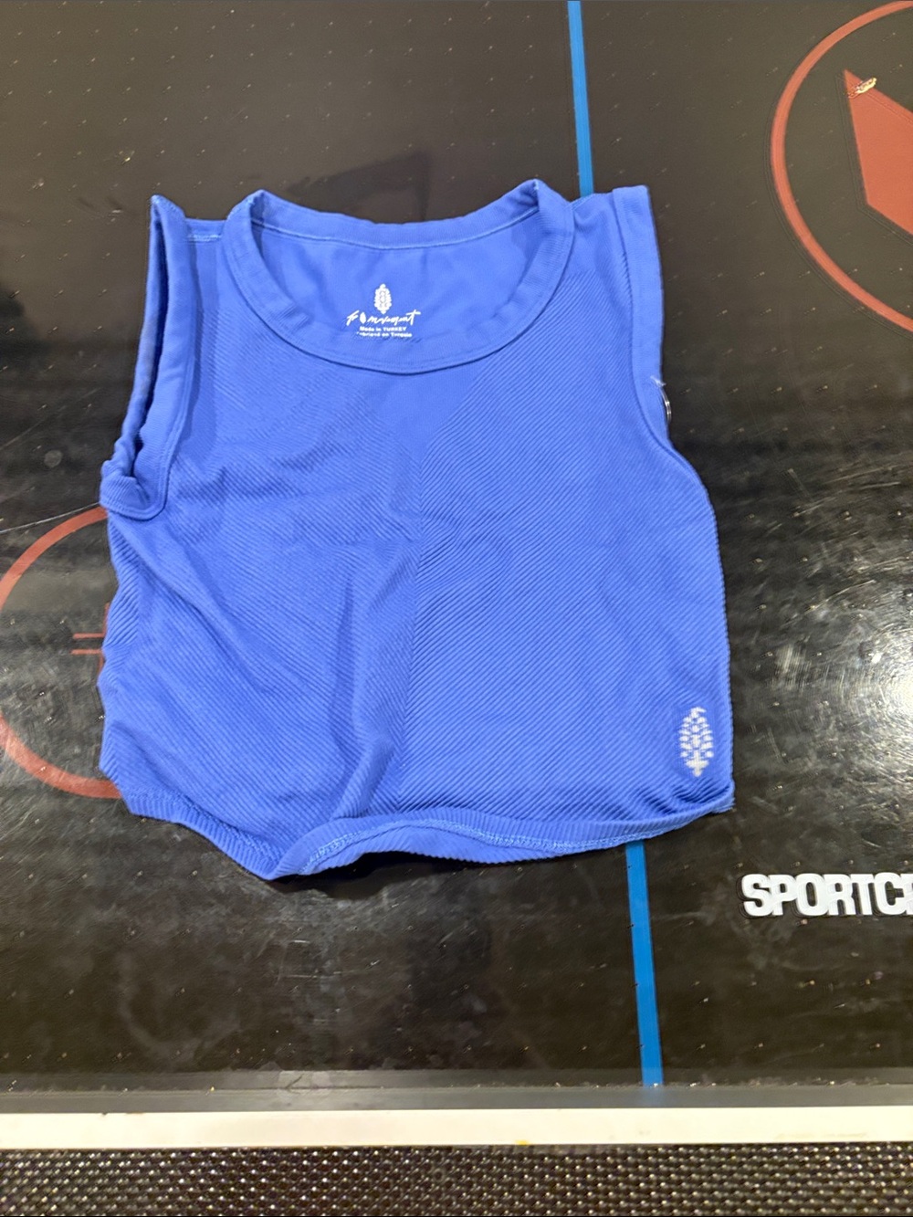 FP Movement by Free People Cobalt Ribbed Muscle Tank